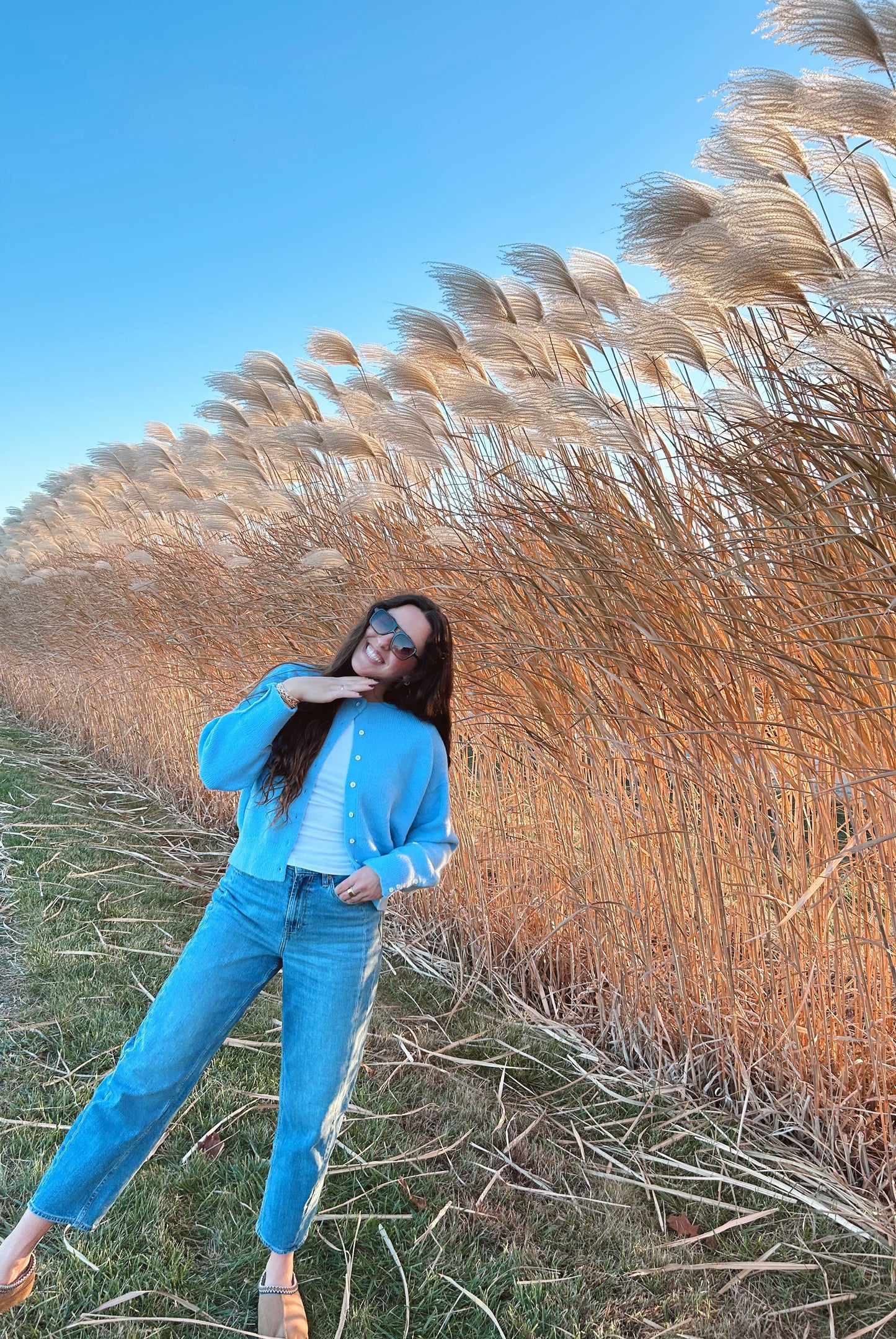 The Liza Light Blue Cardi