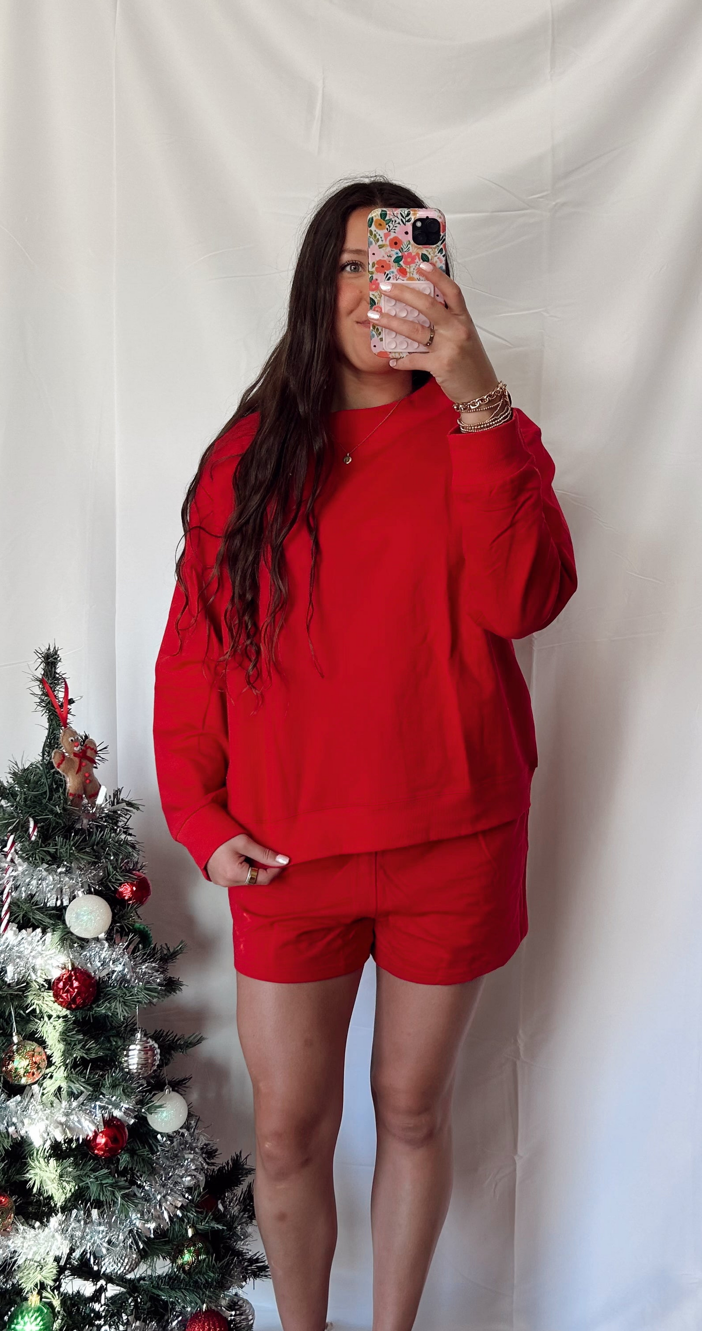 Red Lounge Terry Set