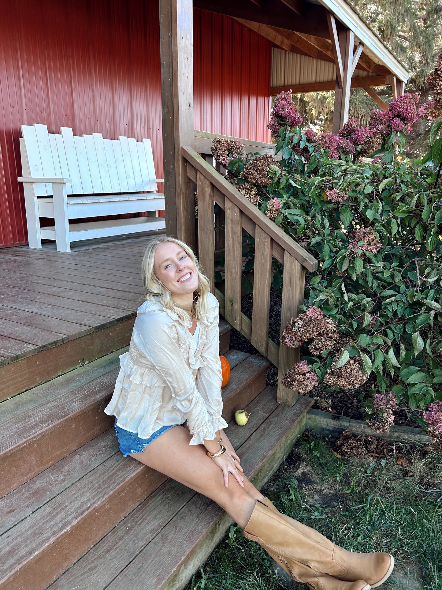 Golden Hour Satin Blouse, ivory